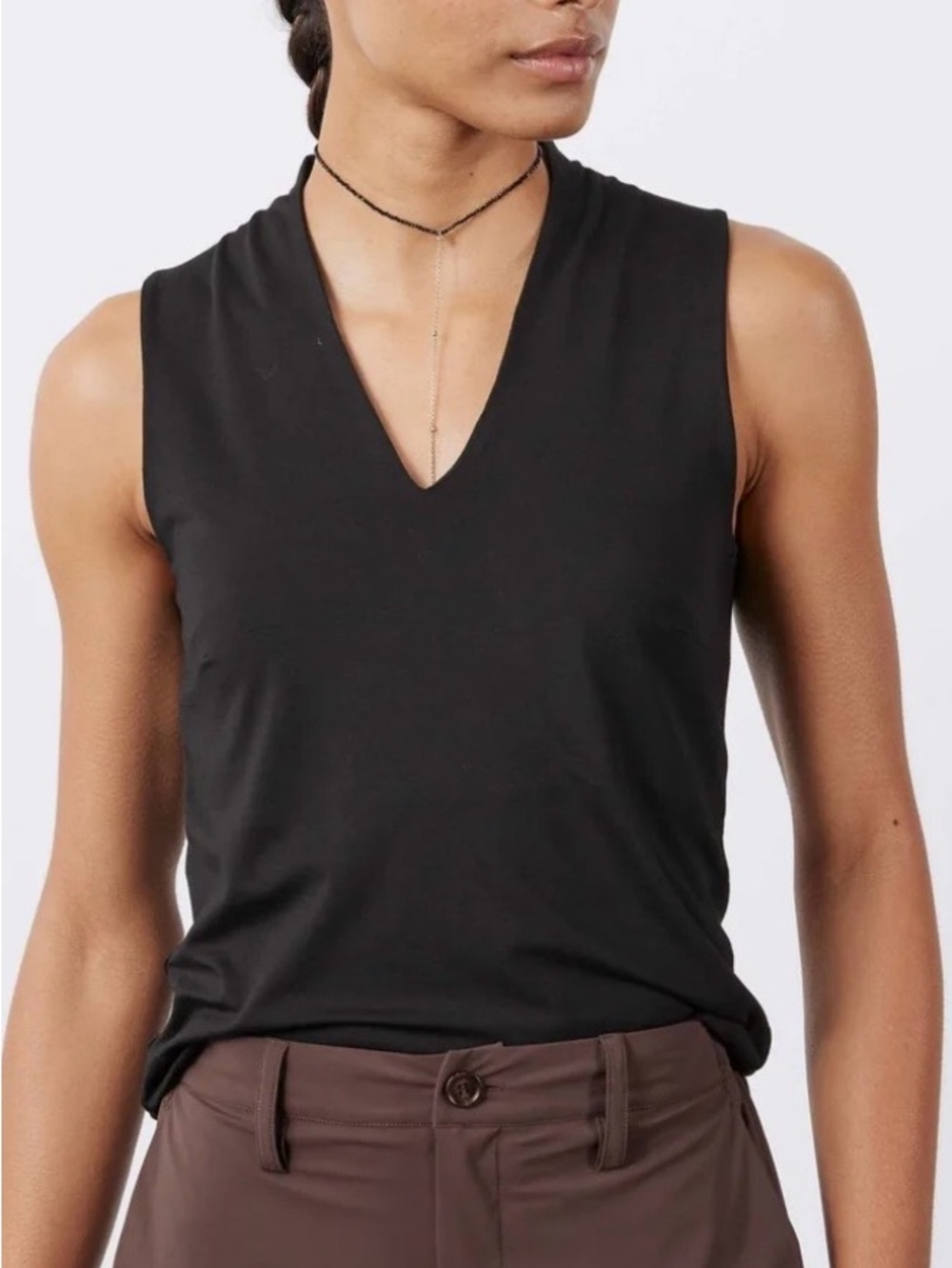 Ruti Sculpted Tank | Black | Size 6 - Picture 2 of 5